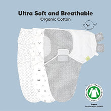 Load image into Gallery viewer, Organic Baby Swaddle Sleep Sacks - 3-Pack Newborn Baby Swaddles 0-3 Months - Ergonomic Baby Sleep Sack - Infant Swaddle Sleep Sacks - Swaddling Wrap Blanket Sleeping Bag for Newborn, Infant (Nordic)
