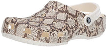 Load image into Gallery viewer, Crocs Classic Clog | Comfortable Water Shoes, Snake Print, 6 US Women / 4 US Men M US