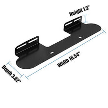 Load image into Gallery viewer, Soundbar Mount for Sonos Beam Wall Mount Bracket Compatible with Sonos Beam Sound Bar Mounts Mounting Bracket, Black
