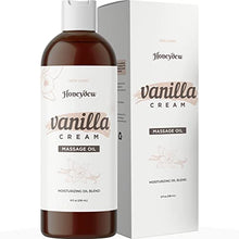 Load image into Gallery viewer, Vanilla Massage Oil for Massage Therapy - Sensual Massage Oil for Couples with Aromatherapy Oils Jojoba Sweet Almond & Coconut Oil for Powerful Skin Care Benefits - Therapeutic Relief Couples Gift