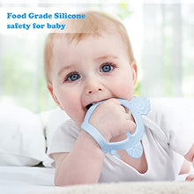 Load image into Gallery viewer, TitaCare Silicone Infant Rattling Mushroom Baby Teether Toys and 2Pcs Prevent Finger Chewing Baby Teething Toys Set, BPA Free Molar Tool (pink2)