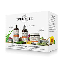 Load image into Gallery viewer, Curlsmith - High Definition Curls: 3-Step System Kit - Vegan Haircare for Dry, Wavy, Curly or Coily Hair (1 x 12oz, 2 x 8oz)