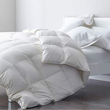 Load image into Gallery viewer, Premium Goose Feather Down Comforter Duvet Insert - 100% Skin-Friendly Cotton, Medium Weight Quilted for All Season Bedding (King, Ivory White)
