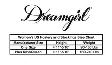 Load image into Gallery viewer, Dreamgirl Women's Plus-Size Thigh-High Stockings with Back Seam, Black, Queen Size