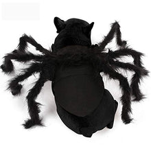 Load image into Gallery viewer, N3 2020 Updated Version Product Halloween Spider Pet Costume,Halloween Horror Simulation Plush Big Spider Wings Dress Up Funny Party for Dogs or Cats (M)