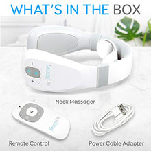 Load image into Gallery viewer, Smart Neck Massager with Heat - Cordless Rechargeable Trigger Point Deep Tissue Portable Neck Massager w/ Heat Vibration Shiatsu Acupressure Therapy, for Men & Women - SereneLife SLNKMSG120