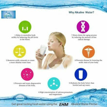 Load image into Gallery viewer, Ehm Ultra Premium Alkaline Water Filter Pitcher - 3.8L, Activated Carbon Filter- BPA Free, Healthy, Clean, & Toxin-Free Mineralized Alkaline Water in Minutes- Up to 9.5 pH-2022 (White)