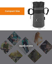 Load image into Gallery viewer, Candora Bike Handlebar Stem Bag Food Snack Storage, Water Bottle Holder Bikepacking, Bicycle Touring, Commuting (Blue)