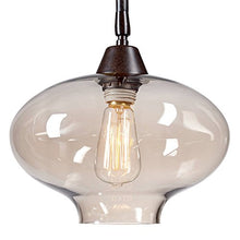 Load image into Gallery viewer, Calyx Industrial Downbridge Floor Lamp Bronze Cognac Glass Dimmable Antique LED Edison Bulb for Living Room Reading Office - Franklin Iron Works
