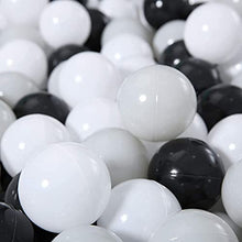 Load image into Gallery viewer, STARBOLO Ball Pit Balls - 100 pcs Plastic Play Pit Balls Crawl Balls with Color Black, Grey, White for Baby Kids Playpen Pool Tub Toy, 2.2 Inch.
