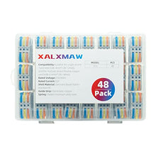 Load image into Gallery viewer, XALXMAW 48 Pcs Lever Wire Nut Connectors,Compact Splicing Connectors Electrical Wires Solid Stranded Flexible Terminal Block 28-12 AWG