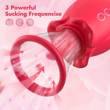 Load image into Gallery viewer, Rose Toy for Woman-Rose Sucking Sex Toy, 3 in 1 Sucking &Licking Rose Vibrator-Dildo G Spot Vibrator Nipple Stimulator,Clitoral Sucking Sex Toy for Couples, Personal Massager Adult Sex Toys for Women