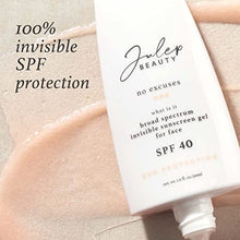 Load image into Gallery viewer, Julep No Excuses Clear Facial Sunscreen Broad-Spectrum SPF 40 + Glow Face Moisturizer With Vitamin E for Over & Under Makeup, 1 Fl Oz