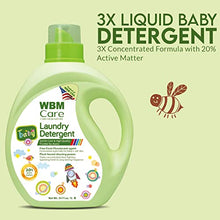 Load image into Gallery viewer, WBM INTERNATIONAL Liquid Baby Laundry, Fragrance Free, 50 Loads Each, Pack of 2, 3X Concentrated Detergent, 70 Fl Oz