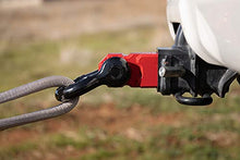 Load image into Gallery viewer, AGENCY 6 Recovery Shackle Block Assembly 2 INCH Double Hole Powder Coat RED - Hitch Receiver Block - Proudly Made in The USA with US Certified Materials - Includes Hitch pin and D-Ring