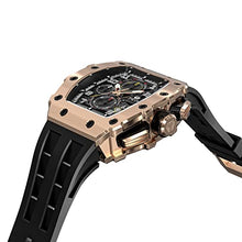 Load image into Gallery viewer, TSAR BOMBA Mens Watches Luxury Tonneau Watches for Men Waterproof 50M Analog Replica Watch Chronograph Calendar Date Menâs Dress Business Work Watch Diver Large Square Face Wristwatch