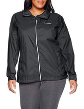 Load image into Gallery viewer, Columbia Women's Switchback III Adjustable Waterproof Rain Jacket, Black, Medium