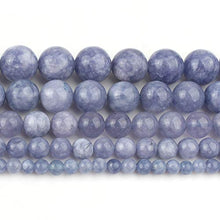 Load image into Gallery viewer, Love Beads Natural Angelite Stone Beads 8 mm Round Loose Gemstone