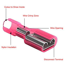 Load image into Gallery viewer, 180pcs Fully Insulated Wire Crimp Terminal Nylon Quick Connectors Wiring Male/Female Spade,YuCool Disconnect Electrical Connectors Assortment Kit AWG 22-16, 16-14, 12-10