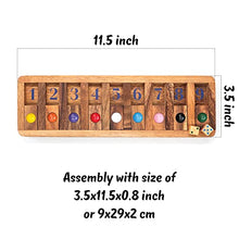 Load image into Gallery viewer, Shut The Box Board Games Wooden with Math Board Games Kids Player Wooden Box of Brain Teaser Puzzles for Family Educational Board Games and Get Fun on Game to Teach Kids to Count on Math