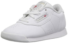 Load image into Gallery viewer, Reebok Unisex-Kid's Princess Sneaker, White/Grey, 1 M US Little Kid