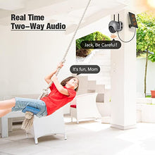 Load image into Gallery viewer, Wireless Security Camera Outdoor, 2K Solar Powered WiFi Cameras, Rechargeable Solar Outdoor Camera with PIR Motion Detection, 2-Way Audio, IP65 Waterproof, Night Vision