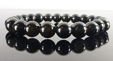 Load image into Gallery viewer, Ultimate Protection Bracelet - Handmade Natural Black Obsidian Bracelet - Gemstone 8mm Round Beads Natural Stone Yoga Bracelet - Stone Beaded Stretch Bracelet