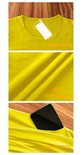 Load image into Gallery viewer, AUSELILY Women's Long Sleeve Pleated Loose Swing Casual Dress with Pockets Knee Length (XS, Yellow)