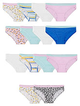 Load image into Gallery viewer, Fruit of the Loom Girls' Big Cotton Bikini Underwear, 14 Pack - Assorted Color/Pattern, 14