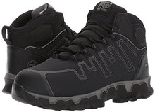 Load image into Gallery viewer, Timberland PRO Men's Powertrain Sport Mid Alloy Safety Toe Electrical Hazard Industrial & Construction Shoe, Black Ripstop Nylon, 12 Wide