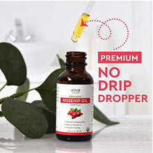 Load image into Gallery viewer, Organic Rosehip Seed Oil for Face - 100% Pure Cold Pressed Facial Oil, Reduces the Appearance of Scars, Natural Non-Greasy Moisturizing Serum for Dry and Sensitive Skin, 1 oz