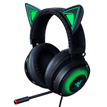 Load image into Gallery viewer, Razer Kraken Kitty RGB USB Gaming Headset: THX 7.1 Spatial Surround Sound - Chroma RGB Lighting - Retractable Active Noise Cancelling Mic - Lightweight Aluminum Frame - For PC - Classic Black