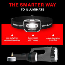 Load image into Gallery viewer, GearLight LED Head Lamp - Pack of 2 Outdoor Flashlight Headlamps w/ Adjustable Headband for Adults and Kids - Hiking & Camping Gear Essentials - S500