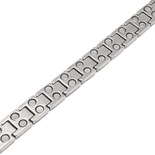 Load image into Gallery viewer, MagnetRX® Women's Ultra Strength Magnetic Therapy Bracelet - Arthritis Pain Relief & Carpal Tunnel Titanium Magnetic Bracelets for Women - Adjustable Length with Sizing Tool (Silver)