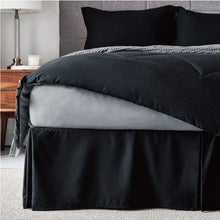Load image into Gallery viewer, Bedsure Bed in A Bag Comforter Sets Black/Light Grey Twin Size - Microfiber Reversible Bedding Sets 6 Pieces (1 Comforter, 1 Pillow Sham, 1 Flat Sheet, 1 Fitted Sheet, 1 Bed Skirt, 1 Pillowcase)
