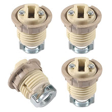 Load image into Gallery viewer, Shuian 4PCS G9 Ceramic Lamp Holder 35mm G-9 Halogen Light Bulb Base Socket.