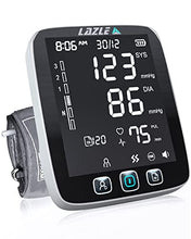 Load image into Gallery viewer, All New 2022 LAZLE Blood Pressure Monitor - Automatic Upper Arm Machine & Accurate Adjustable Digital BP Cuff Kit - Largest Backlit Display - 200 Sets Memory, Includes Batteries, Carrying Case