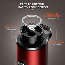 Load image into Gallery viewer, HadinEEon Blender with 3 Adjustable Speeds, Stainless Steel Personal Blender for Shakes and Smoothies, Powerful Smoothie Blender with 20oz & 10oz Tritan BPA Free Portable Travel Bottles