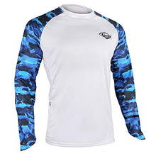 Load image into Gallery viewer, Palmyth Fishing Shirt for Men Long Sleeve Sun Protection UV UPF 50+ T-Shirts with Pocket (Sailfish/Anchor, Medium)