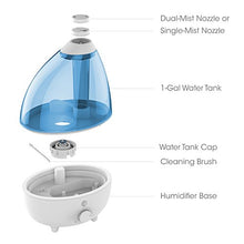 Load image into Gallery viewer, Pure Enrichment MistAire XL Ultrasonic Cool Mist Humidifier for Large Rooms - 1 Gallon Water Tank with Variable Mist Control, Automatic Shut-Off and Optional Night Light - Lasts Up to 24 Hours