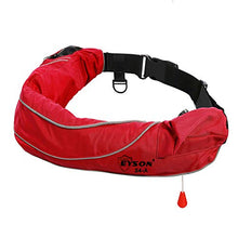 Load image into Gallery viewer, Eyson Inflatable Life Jacket Life Vest Life Ring Belt Pack Waist Bag Automatic (Red)