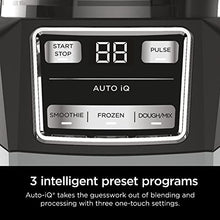 Load image into Gallery viewer, Ninja AMZ493BRN Compact Kitchen System, 1200W, 3 Functions for Smoothies, Dough & Frozen Drinks with Auto-IQ, 72-oz.* Blender Pitcher, 40-oz. Processor Bowl & 18-oz. Single-Serve Cup, Grey