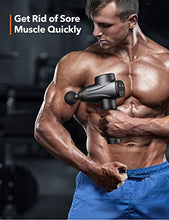 Load image into Gallery viewer, Massage Gun TaoTronics Professional Deep Tissue Muscle Massager Gun Percussion Handheld Electric Muscle Massager with 10 Speed Levels 6 Massage Heads for Gym Office Home Post-Workout Recovery