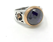 Load image into Gallery viewer, KAR 925K Stamped Sterling Silver Amethyst Zircon Men's Ring K41F (9)