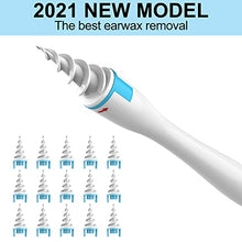 Load image into Gallery viewer, 2022 Spiral Ear Wax Removal Tool, Ear Cleaner kit Q-Grips Earwax Remover with 16 Pcs Soft Replacement Tips Suitable for Adult & Kids (Blue)