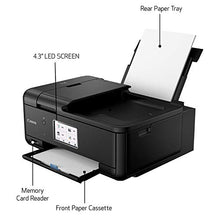 Load image into Gallery viewer, Canon TR8620 All-In-One Printer For Home Office | Copier |Scanner| Fax |Auto Document Feeder | Photo and Document Printing | Airprint (R) and Android Printing, Black