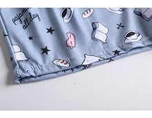 Load image into Gallery viewer, VENTELAN Pajama Set For Women Cute PJS Summer Short Sleeve Shorts Sleepwear L Grey