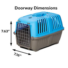 Load image into Gallery viewer, Pet Carrier: Hard-Sided Dog Carrier, Cat Carrier, Small Animal Carrier in Blue| Inside Dims 17.91L x 11.5W x 12H & Suitable for Tiny Dog Breeds | Perfect Dog Kennel Travel Carrier for Quick Trips