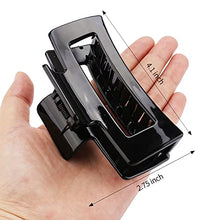 Load image into Gallery viewer, Canitor 4.1 Inche Large Hair Claw Clips 4 PCS, Hair Clips for Thick Hair Acrylic Banana Claw Clips Non-slip Hair Clip Rectangular Jaw Clips Big Hair Clips Gifts for Women