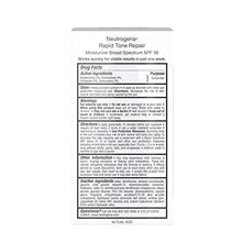 Load image into Gallery viewer, Neutrogena Rapid Tone Repair Face Moisturizer with Retinol SA, Vitamin C, Hyaluronic Acid and SPF 30 Sunscreen, Tone-Evening & Brightening Retinol Facial Moisturizer Cream, 1 fl. oz